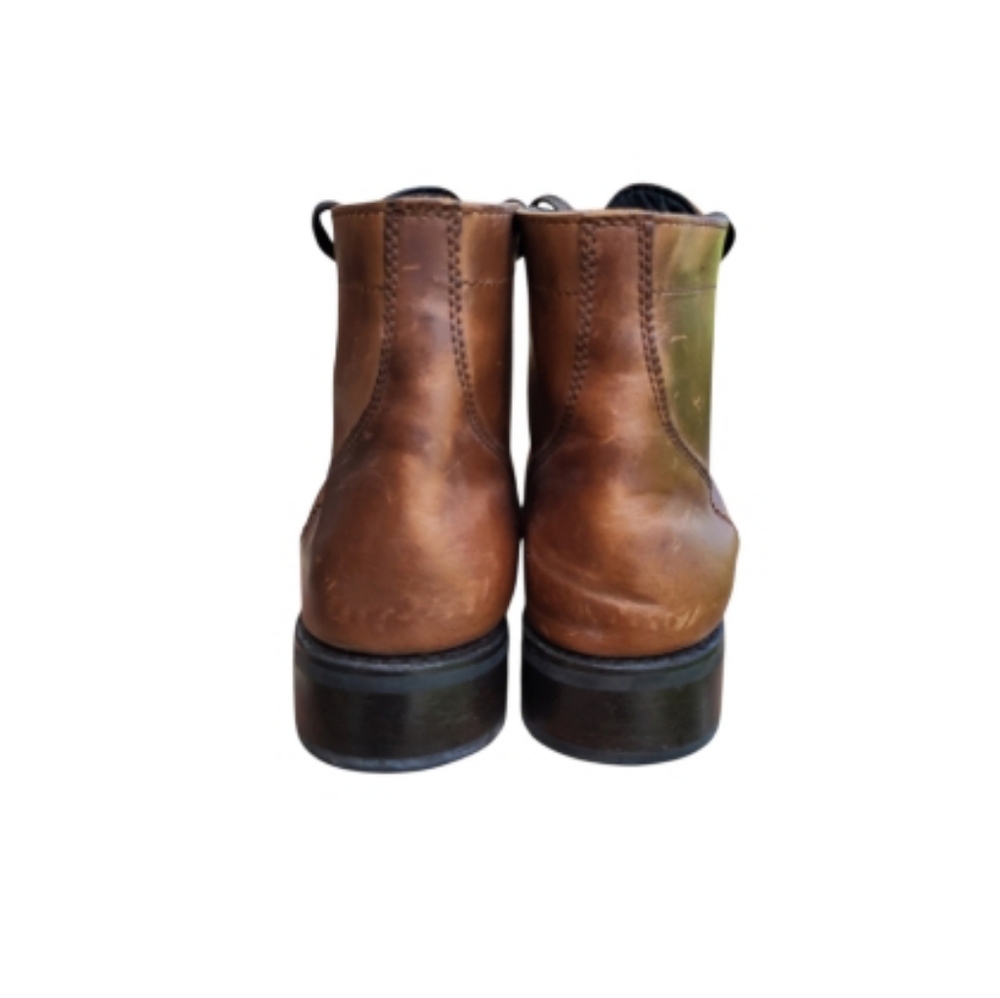 Thursday Boot Company Everyday Captain Brown Leather Lace Combat Ankle Women 10 - Picture 4 of 12